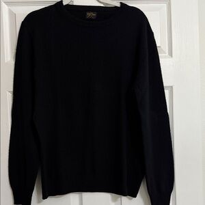 J. Crew Men's Classic Black Crewneck Sweater